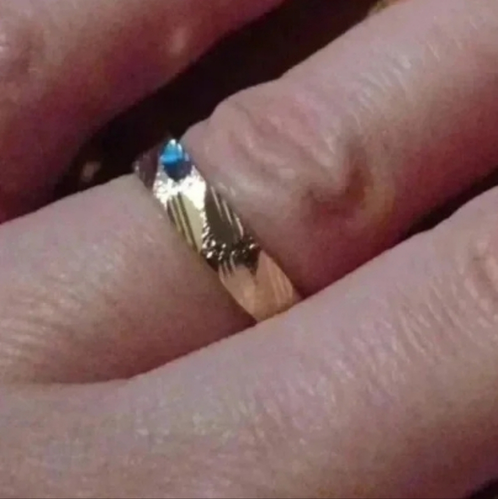 New yellow tone wedding band